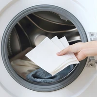200pcs washing machine use mixed dyeing proof color absorption sheet anti dyed cloth laundry papers color catcher grabber cloth