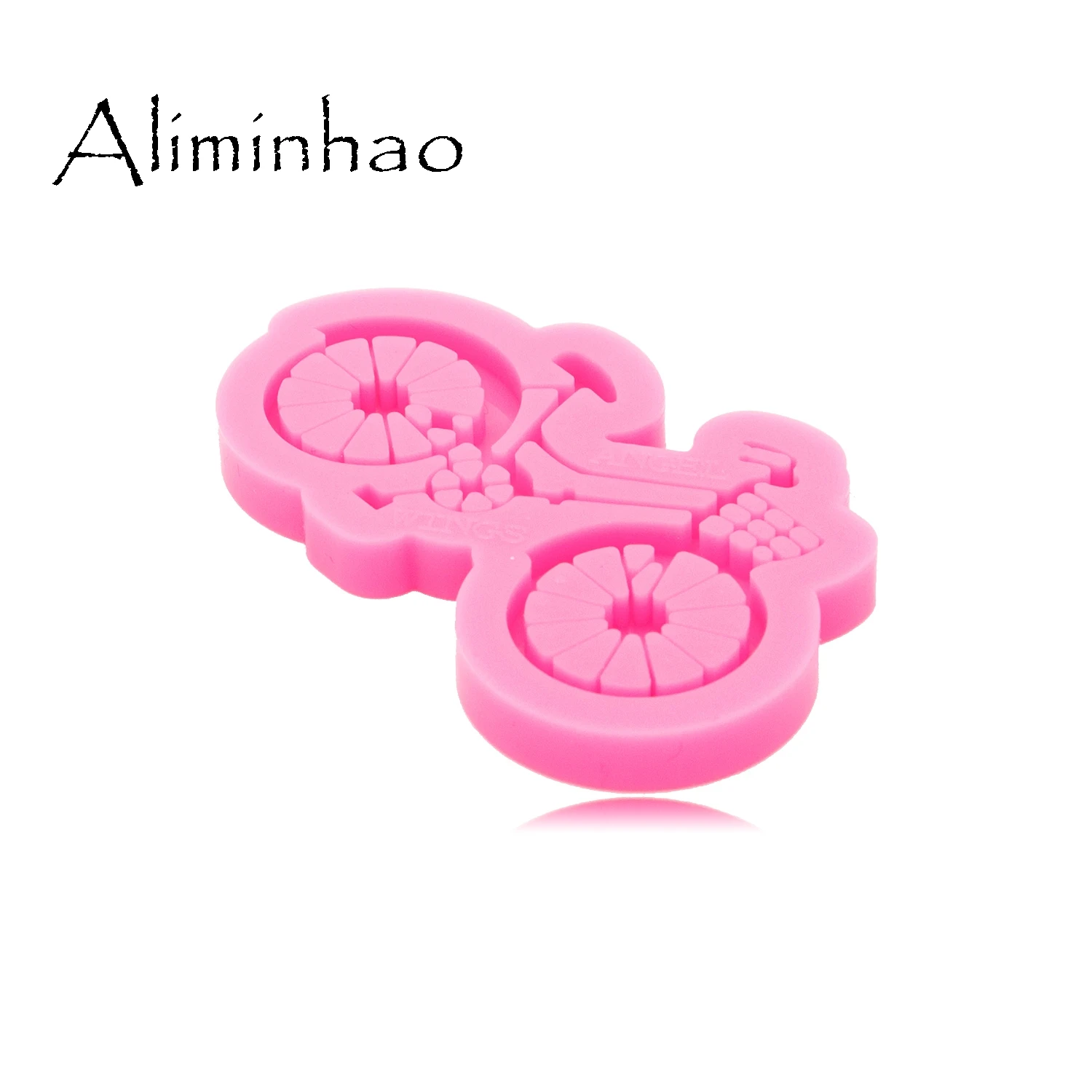 DY0556 Shiny Glossy Bicycle Keychain Mould Silicone Epoxy Resin Mold Jewellery Making | Дом и сад