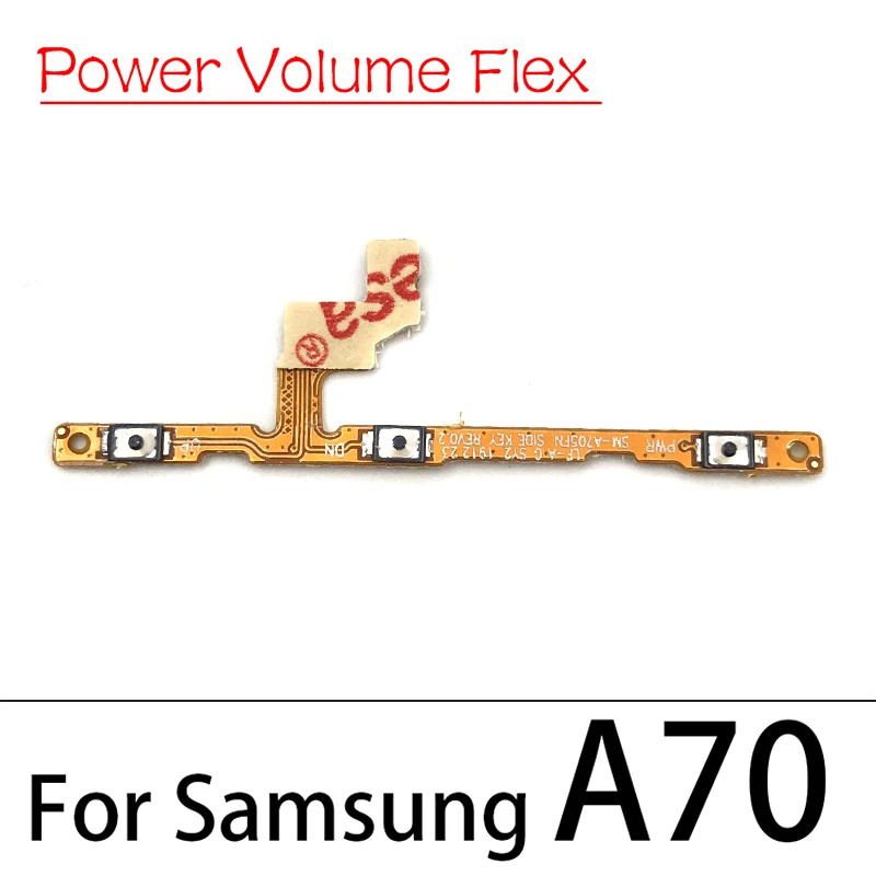 20 шт. Кнопка громкости питания гибкий кабель для Samsung A10 A20 A30 A50 A70 A01 A11 A10s A20s A21s A30s A51