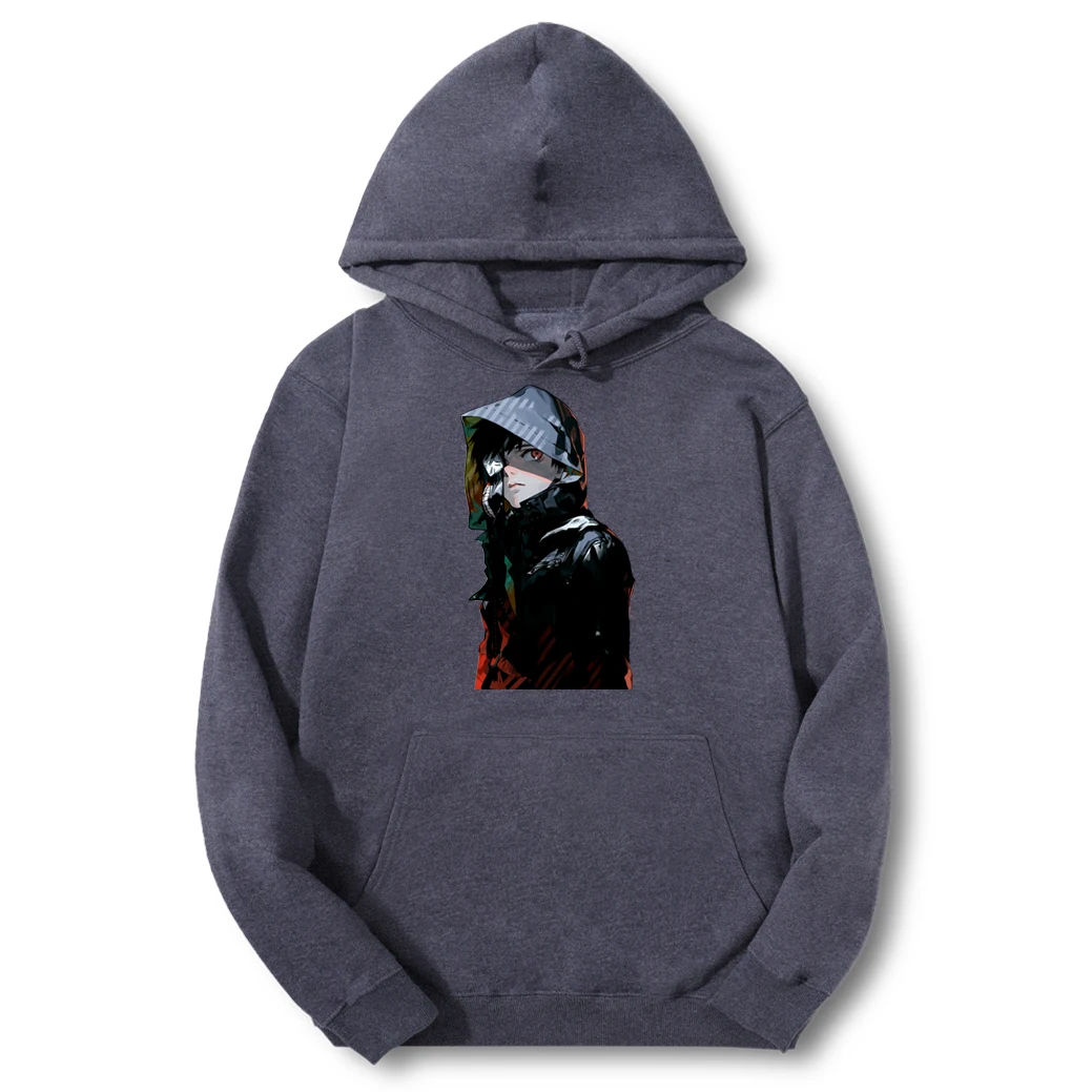 

Evil Tokyo Ghoul Kaneki Ken 4XL Ropa Spring Male Harajuku Big Size Sweatshirt Simple Warm Pullovers Breathable Hoodie