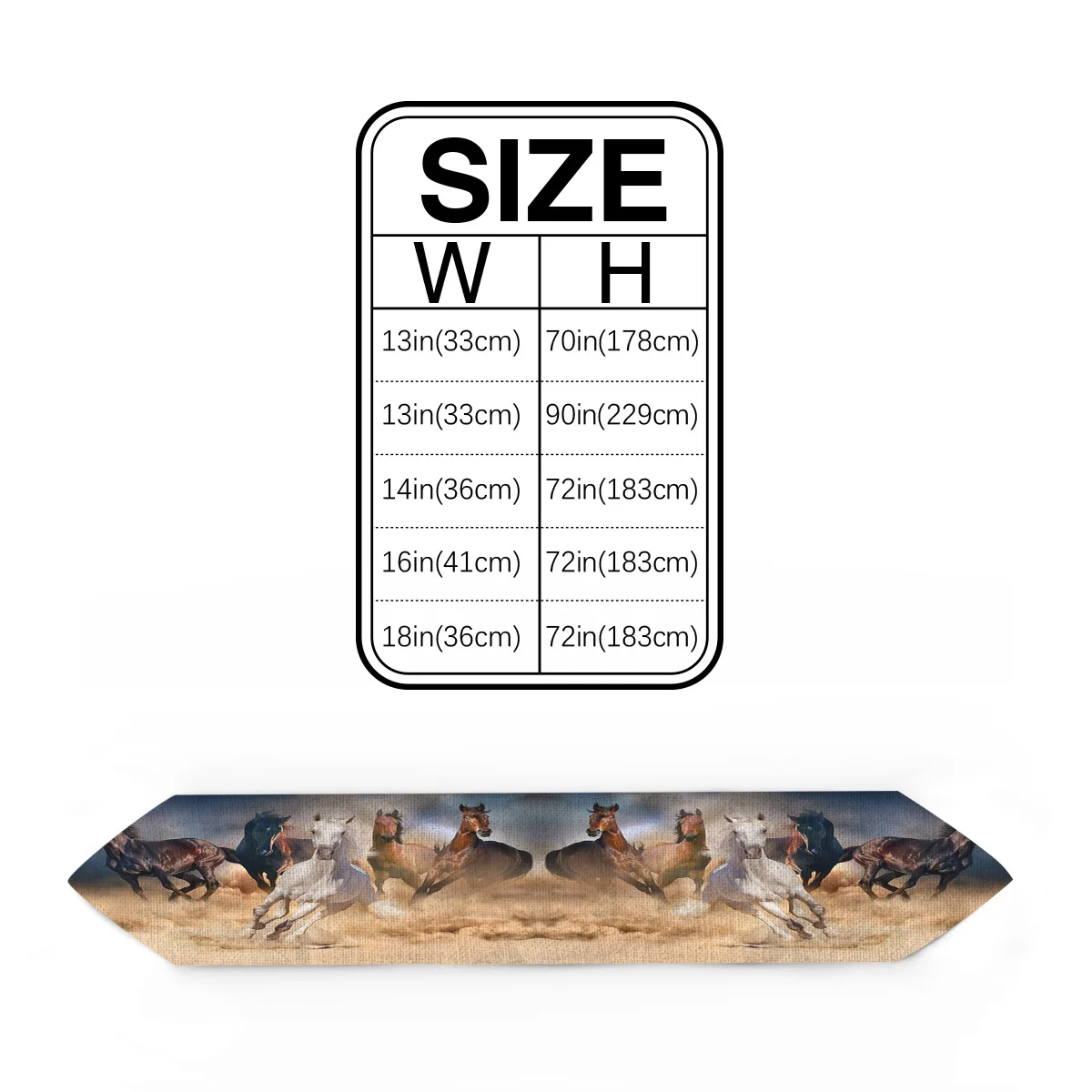 Постер для бегущей лошади настольный бегун кухонный декор стол с флагом скатерть
