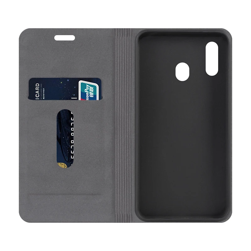 Чехол для телефона из искусственной кожи с текстурой древесины Samsung Galaxy A40 чехол