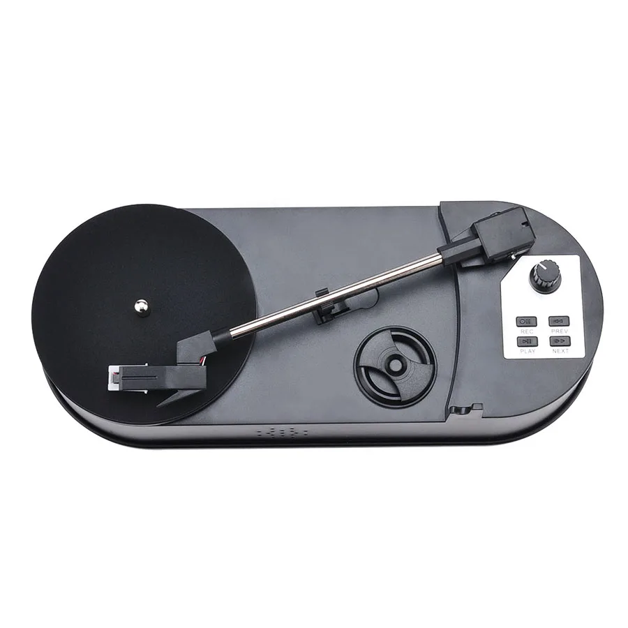 

Newest Portable Mini Vinyl Turntable Audio Player Vinyl Turntable to MP3/WAV/CD Converter 45PRM/30PRM CD Player With Speaker