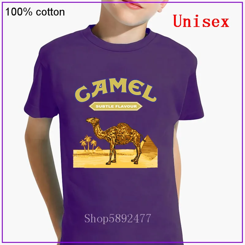 Лидер продаж футболка верблюжьей расцветки для мальчиков и девочек детские
