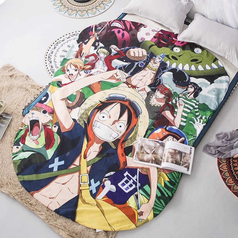 Crayon uno reconstruido Luffy manta de Totoro aire acondicionado edred&oacute;n doble colcha de verano estudiante edred&oacute;n para dormitorio Oficina resto Manta-4