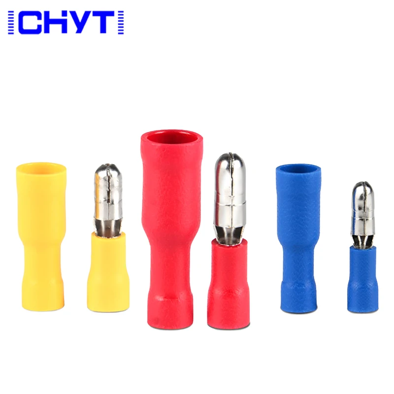 

10/20/50PCS Female and Male Insulated Electric Connector Crimp Bullet terminal for 22~16 AWG Audio Wiring