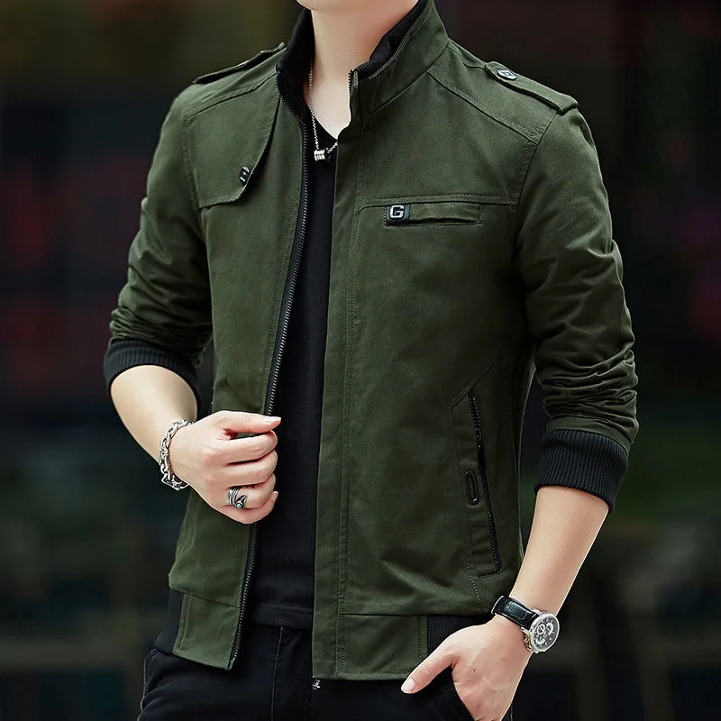 2020 Новая Мужская модная куртка-бомбер джинсовая куртка мотоциклетная черная