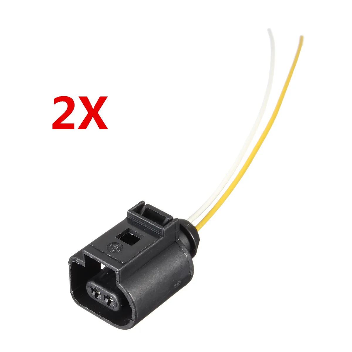 2X Cable Водяной насос для охлаждения двигателя автомобиля, соединительный кабель 1K0965561J 1K0965561G для VW Jetta Golf GTI Passat CC Octavia 1,8 T 2,0 T 12 V - Цвет: 2X Cable