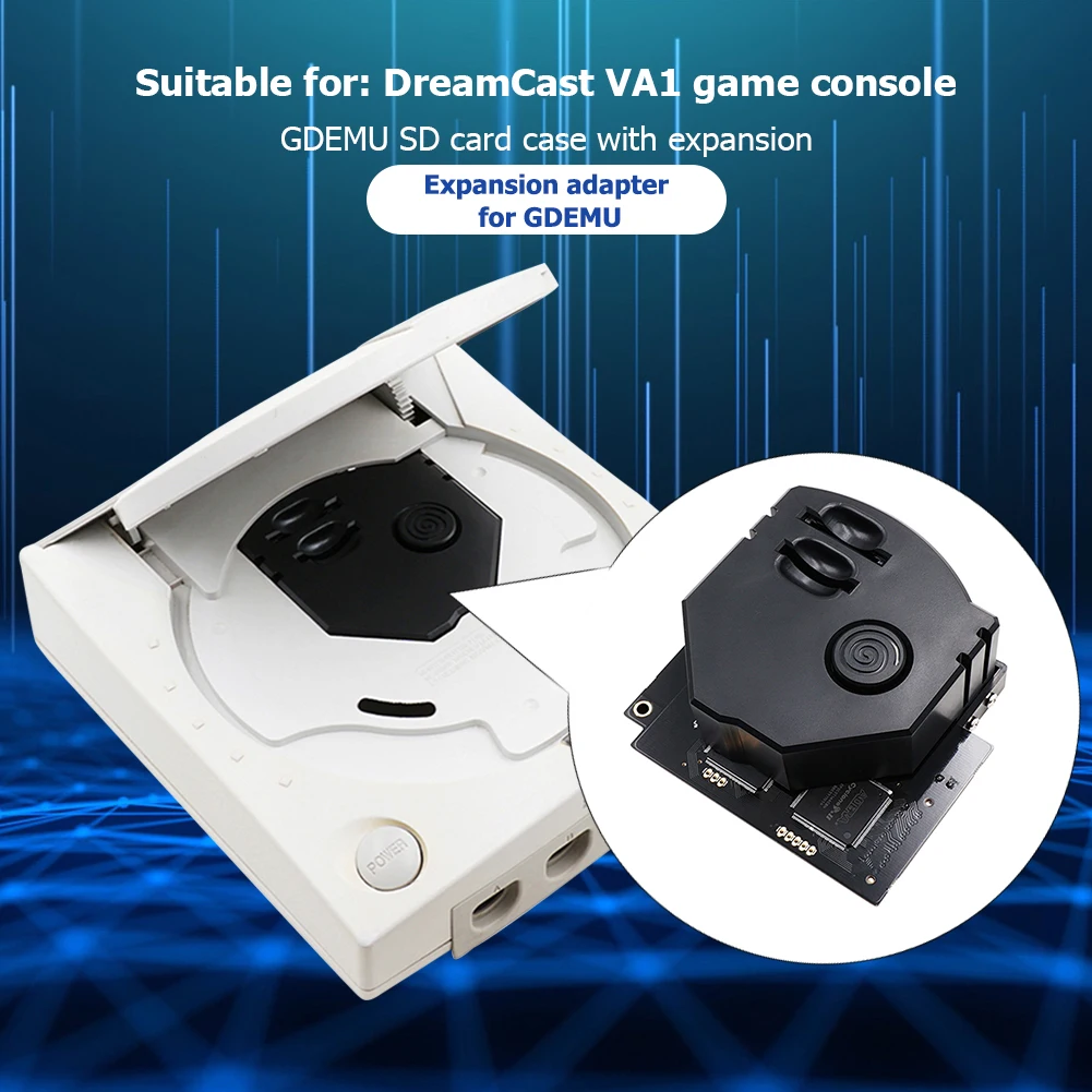 

GDEMU Optical Drive Simulation Boards Remote Secure Digital Card 3D Printed Mount Kit for SEGA DreamCast VA1