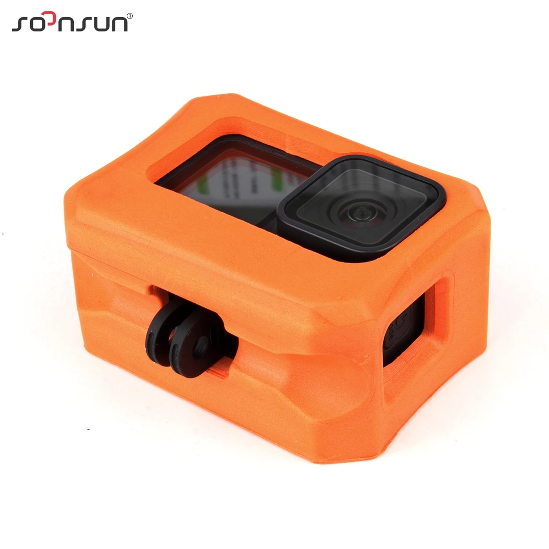 SOONSUN оранжевый поплавок плавучести крышка коробка защитная рамка чехол для GoPro Hero