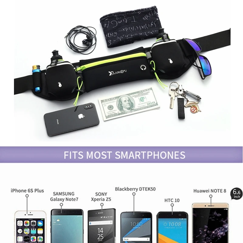 Профессиональный поясной кошелек для бега сумка с бутылкой воды занятий спортом