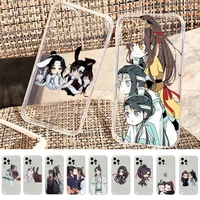protective grandmaster mo dao zu shi mdzs anime phone case for iphone 13 11 12 pro xs max 8 7 6 6s plus x 5s se 2020 xr case