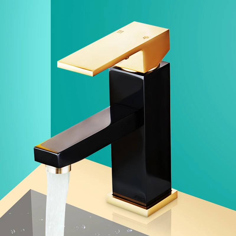 

Aluminum Bathroom Basin Faucet Single Handle Mixer Tap Rubbed Bronze Rose Gold