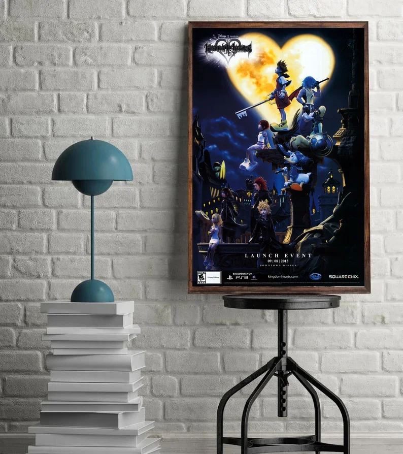 Шелковый постер с изображением игры Kingdom Hearts домашний декор 12x18 24x36 дюймов | Дом и