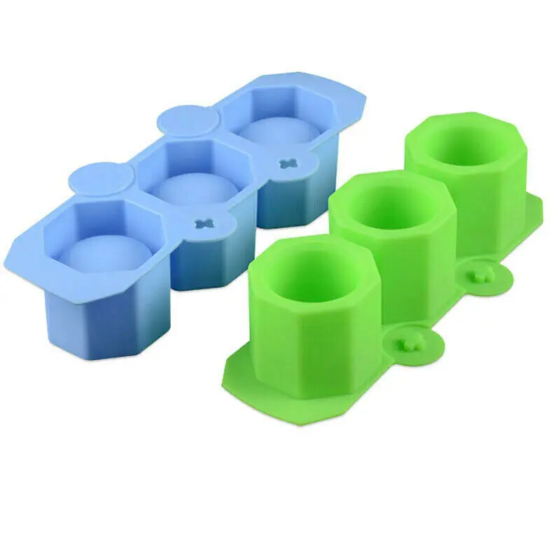 3 сетки Силиконовый Лоток с формой для кубиков льда делает Shot Glass es Ice Mold новые