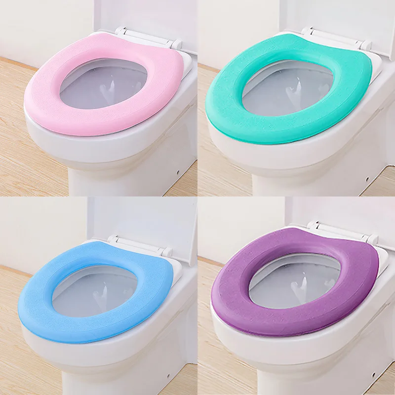Details about   Bathroom EVA Toilet Seat Cover Waterproof Washable Toilet Seat Cushion Decor 1PC 