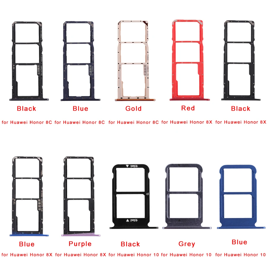 (5 шт.) лоток для SIM карты + Micro SD Huawei Honor 8C/8X /10 Запасные части|Адаптеры карт| |