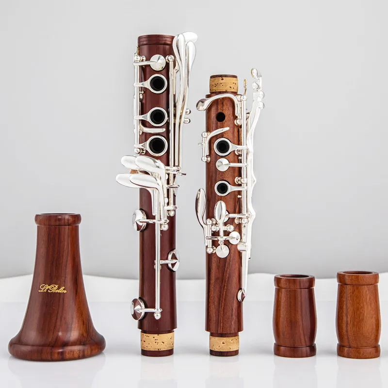 Фото JM Professional Clarinet Red Wood Bb Кларнет из палисандра Серебряные клавиши из массива дерева Сиб Кларнет №1