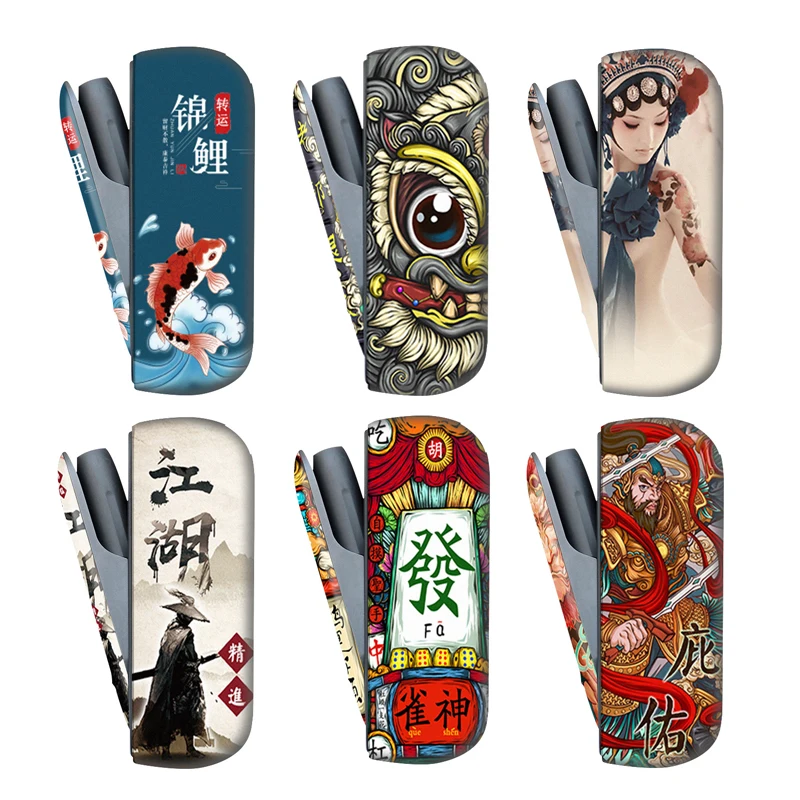 Защитный чехол для IQOS 3 0 + боковой Чехол duo аксессуары электронных сигарет 6 стилей