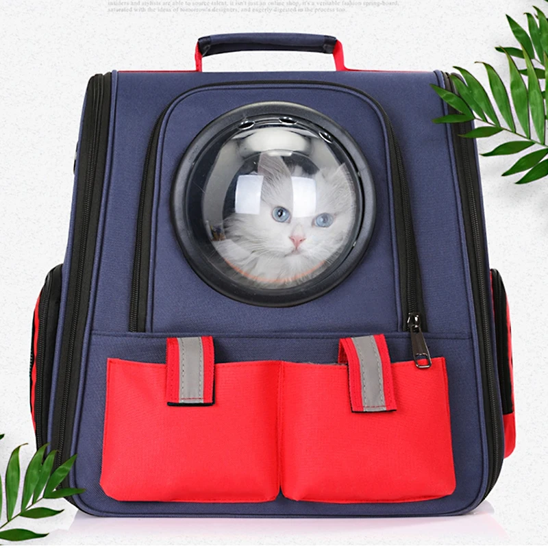 

Рюкзак для домашних животных, Космический рюкзак для кошек и собак, дорожная портативная дышащая Холщовая Сумка, можно носить с собой