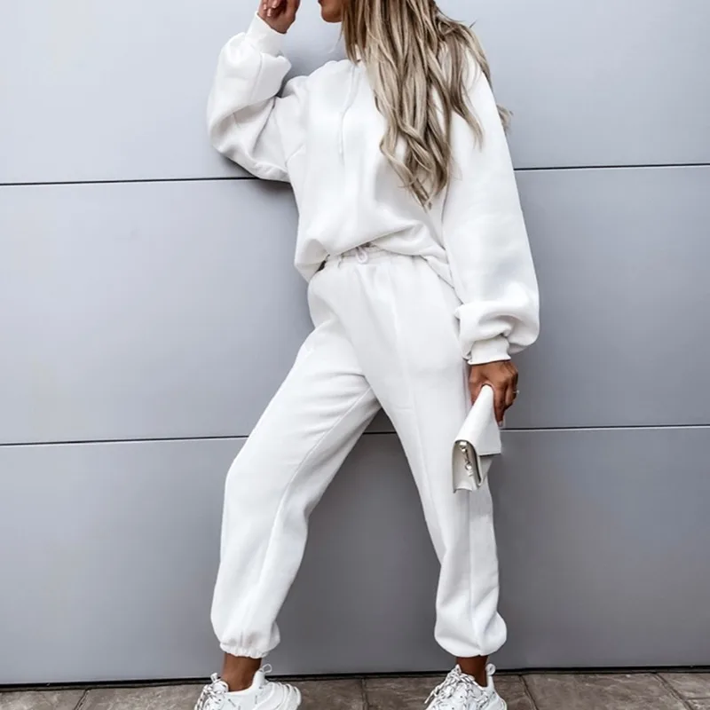 

Women's Sets Hoodies+Pants Autumn Winter Hooded Sweatshirt Sweatpants Casual Slim Fit Men Set Hoodie Pant Hip Hop Pullover Hoody