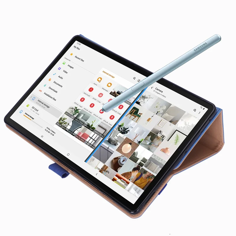Ретро телячья кожа кожаный чехол для samsung Galaxy Tab S6 10," T860 бизнес ручной карты Стенд смарт-чехол для samsung Tab T865