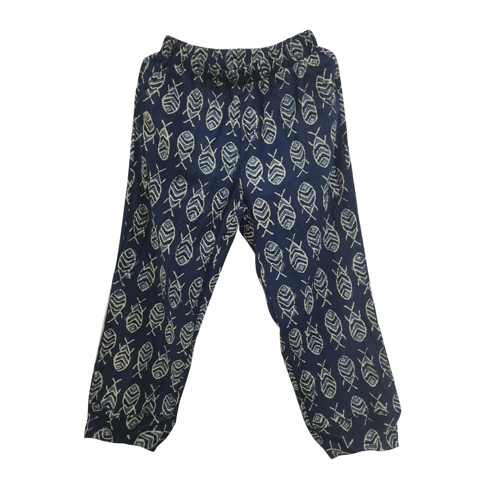 

2021 Vintage Floral Pants Summer Harem Trousers Casual Cotton Linen Pants Loose Elastic Waist Printing Pantalon Plus Size