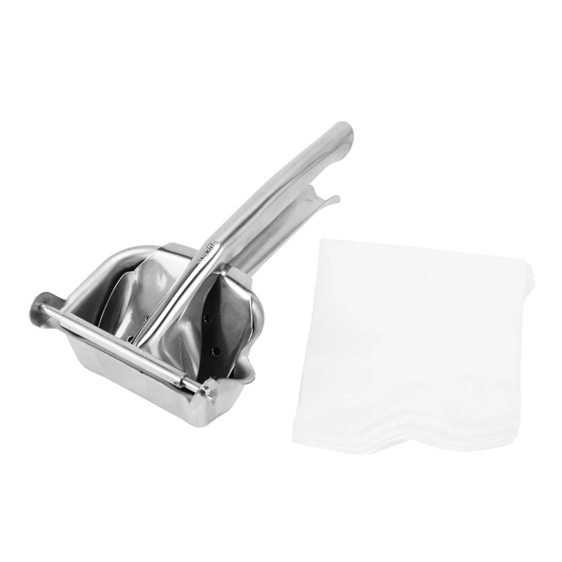 

Stainless Steel Lemon Squeezer Citrus Juicer Hand Press Heavy Duty Manual Squeeze Juice Extractor - 50 Pcs Filter Bags