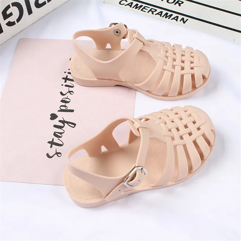 

Summer Children Sandals Baby Girls Toddler Soft Non-slip Princess Shoes Kids Candy Jelly Beach Shoes Boys Casual Roman Slippers