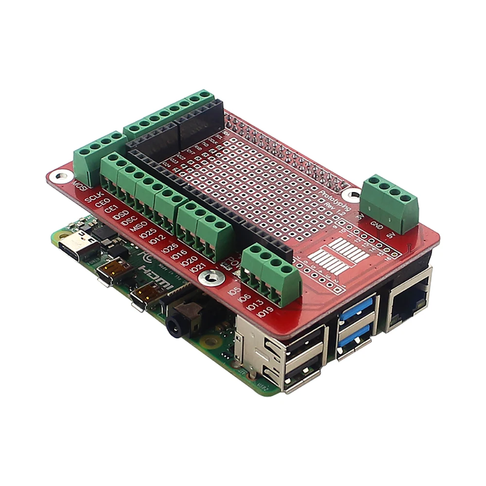 

ITINIT R103 Raspberry Pi Extension Board Accessories Prototype Board GPIO Expansion Plate for Raspberry Pi 4 Model B/3B+/3B