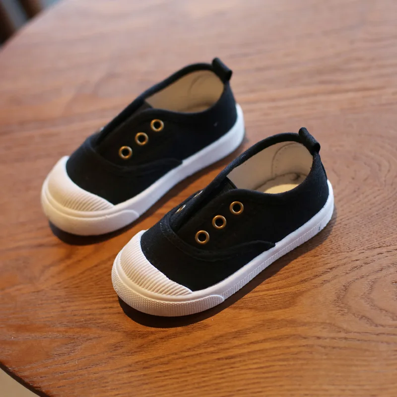 Детская обувь для мальчиков и девочек Новинка 2019 года модная дышащая парусиновая