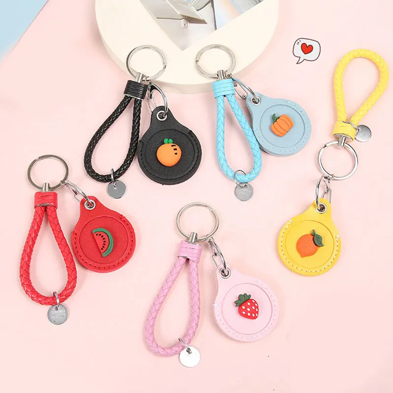 

Cartoon Access Control Card Holder Water Drop Lanyard Card Holders Cute Fruit Protective Sleeve with keychain Mini Card Cover