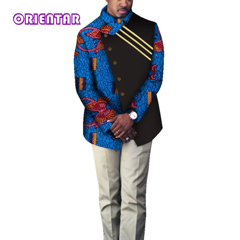 Модная африканская одежда для мужчин пальто блейзер с длинным рукавом