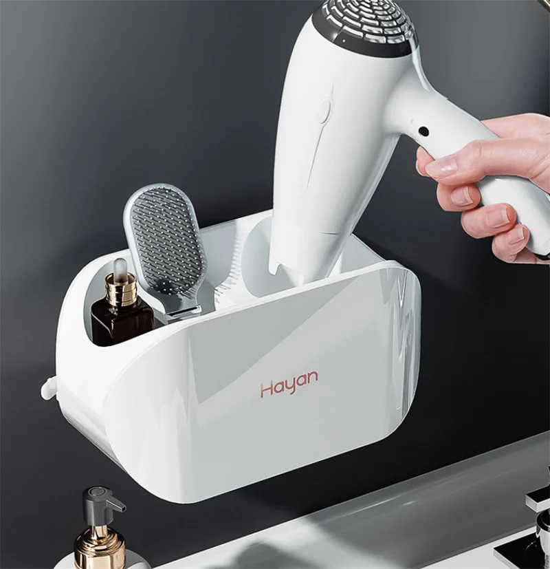 

Полка для сушки волос для ванной комнаты, полка для хранения, Товары для ванной комнаты, настенный держатель для сушилки