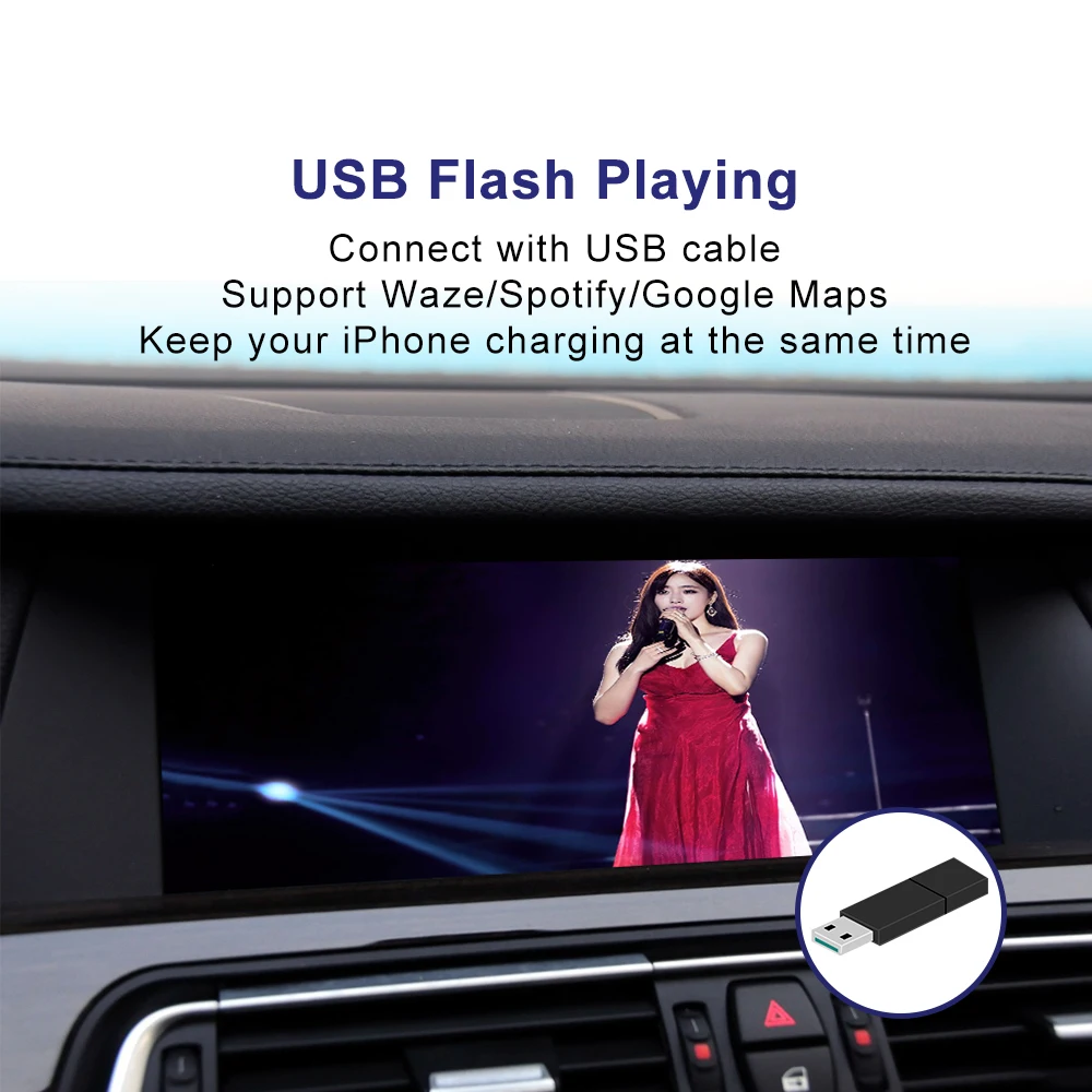 Беспроводной Apple Carplay для BMW 1 2 3 4 5 6 7 серии X1 X3 X4 X5 EVO NBT CCC CIC 2003-2018 Android автомобильный