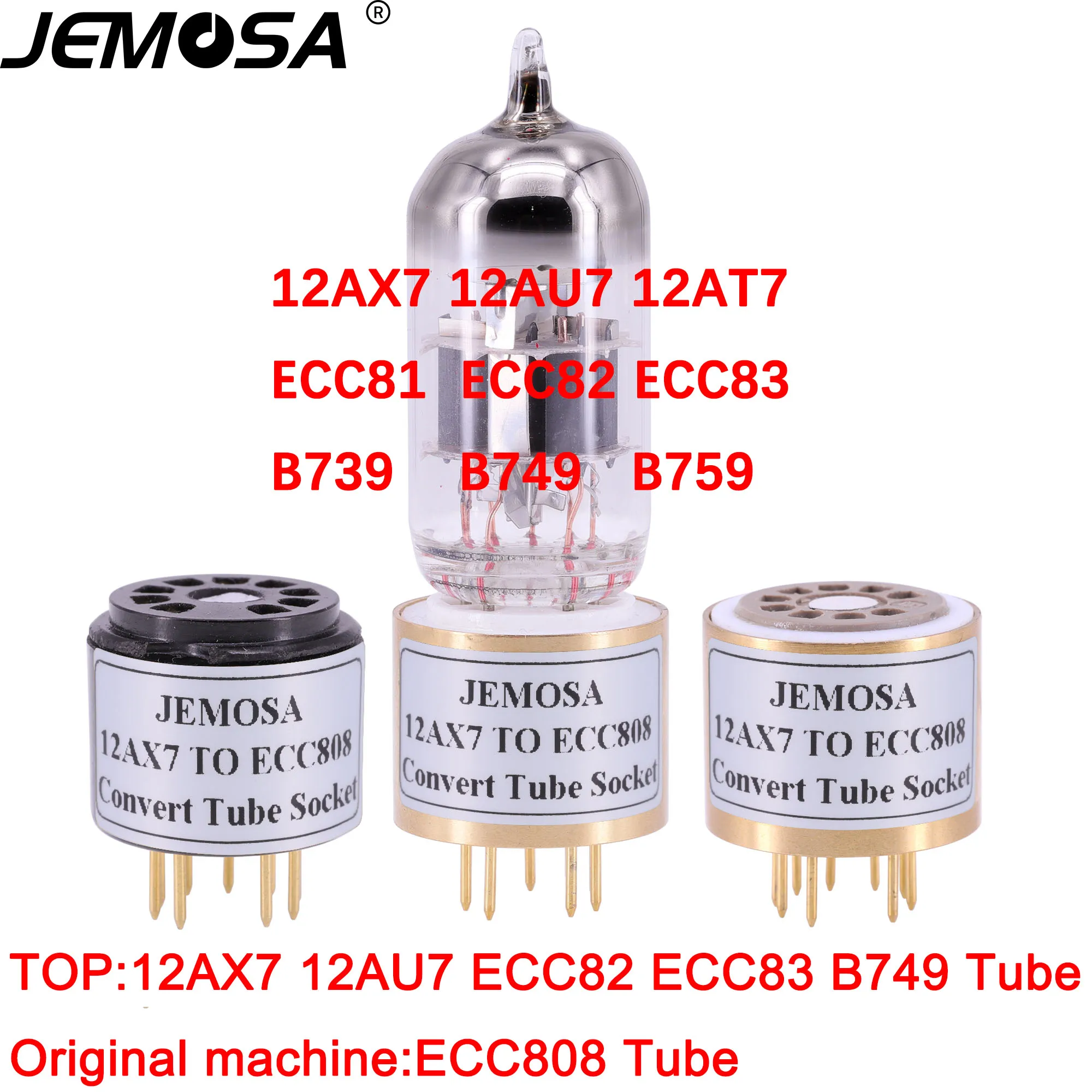 1 шт. 12AU7 ECC81 ECC82 ECC83 12AX7 трубка (верхняя) в ECC808 (нижняя) Сделай Сам аудио усилитель