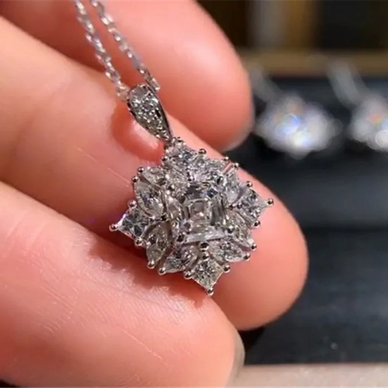 CC ожерелья подвески для женщин S925 серебро креативный кубический цирконий