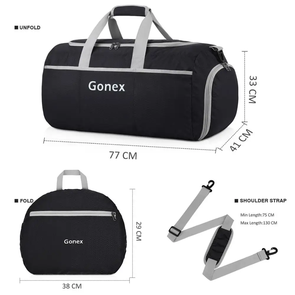 Дорожная Спортивная Сумка Gonex посылка чемодан для мужчин и женщин отдыха на