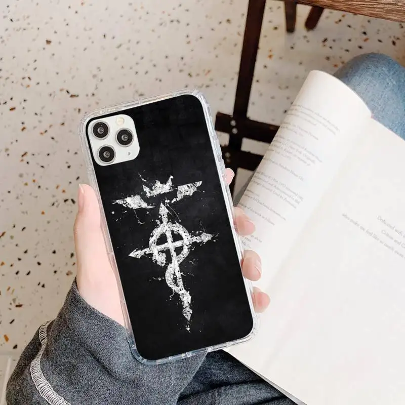 

Japan anime fullmetal alchemist Phone Case Transparent soft For iphone 5 5s 5c se 6 6s 7 8 11 12 plus mini x xs xr pro max