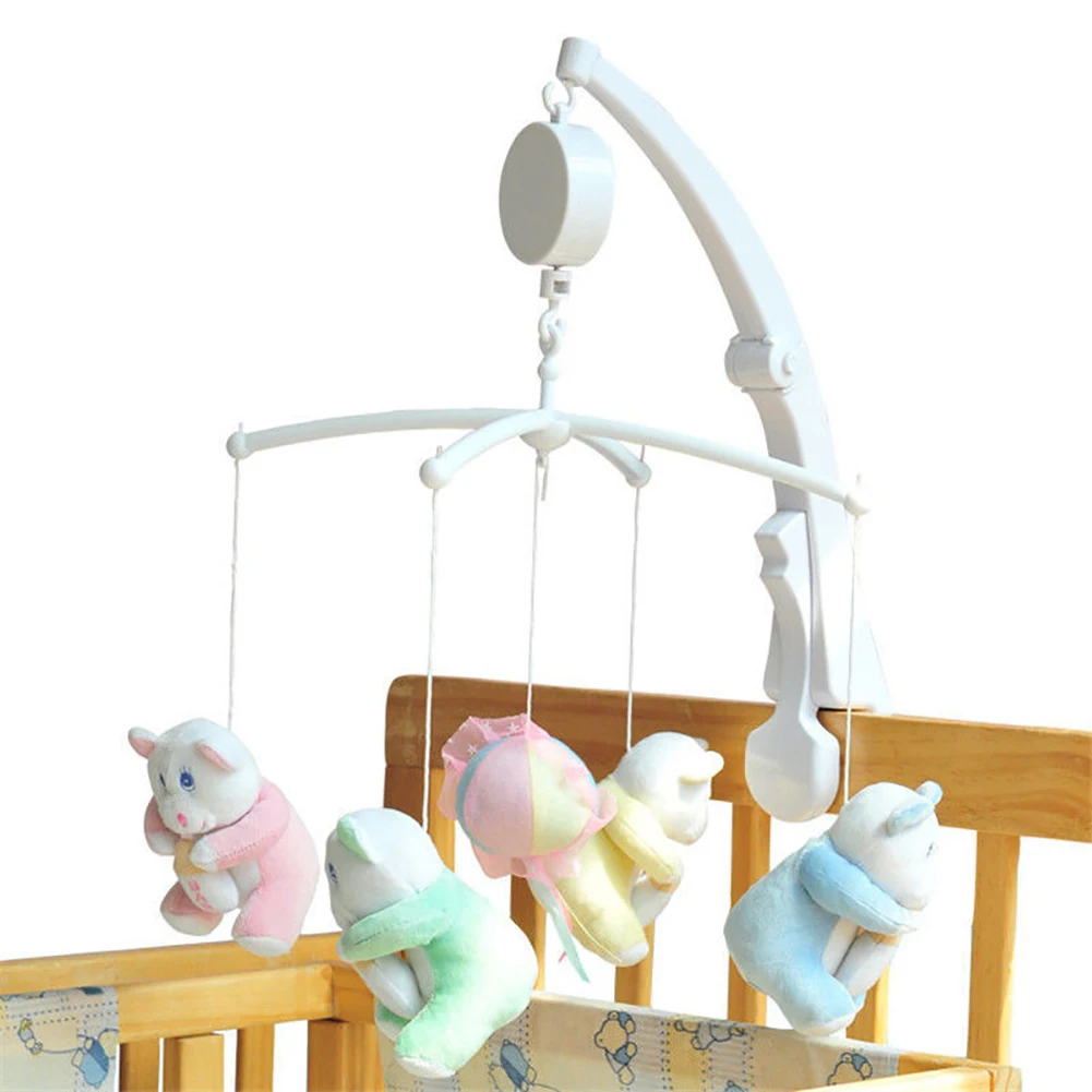 Baby Crib Bed Hanging Bell Wind-up Rotating Music Box Kids Develop Toy Gift Crib Mobile Bed Bell Toy Newborn Baby Rattles Bell