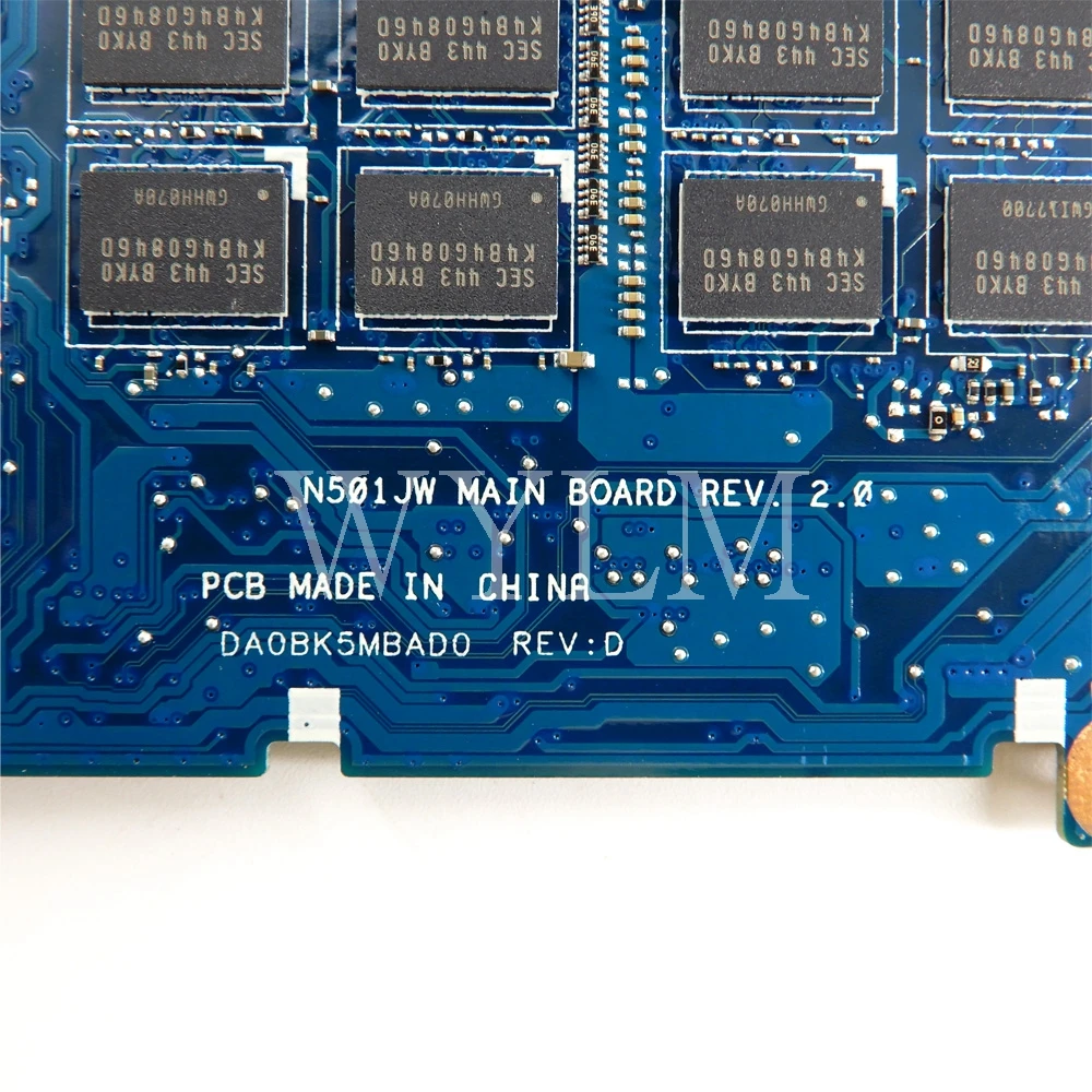 Материнская плата N501JW 4 Гб ОЗУ материнская для ASUS G501J UX50JW FX60J UX501J