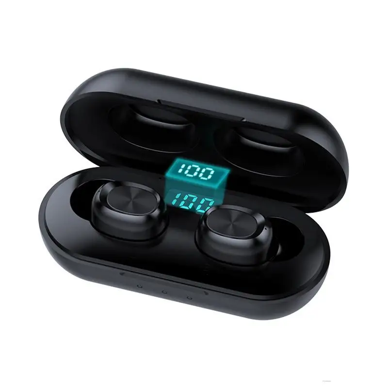 

2021 New B5 True Wireless Bluetooth 5.0 TWS Binaural 6D Stereo Touch Control Earbuds Sports Games Headset With Mic Charging Box