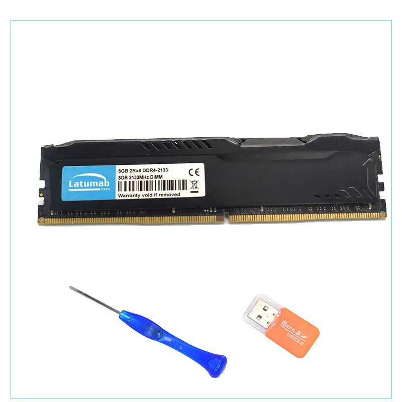 Latumab DDR4 Ram 8GB 16GB 32GB 2133mhz настольная Память DIMM поддержка материнской платы 288 Pins