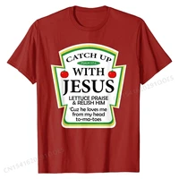 catchup with jesus shirt funny christian gift t shirt cute personalized top t shirts cotton men tops shirts personalized