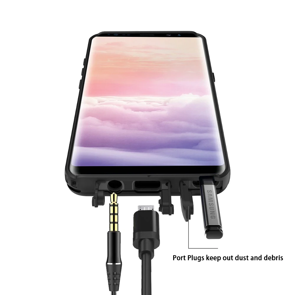 SHELLBOX IP68 Водонепроницаемый чехол для Samsung Note 8 серия DOT Защита ПК противоударный