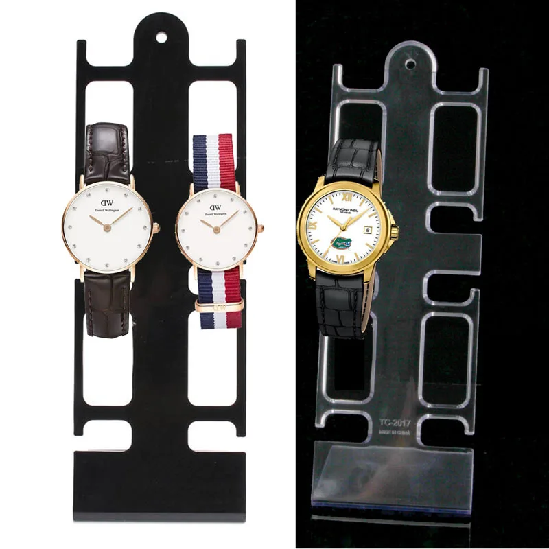 Бесплатная доставка 3 шт. Портативный 4 слота пластиковые часы браслет Витрина