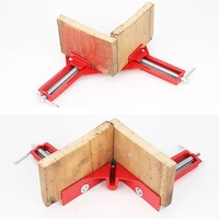 90 degrees right angle miter corner clamp 3 capacity picture frame jig red
