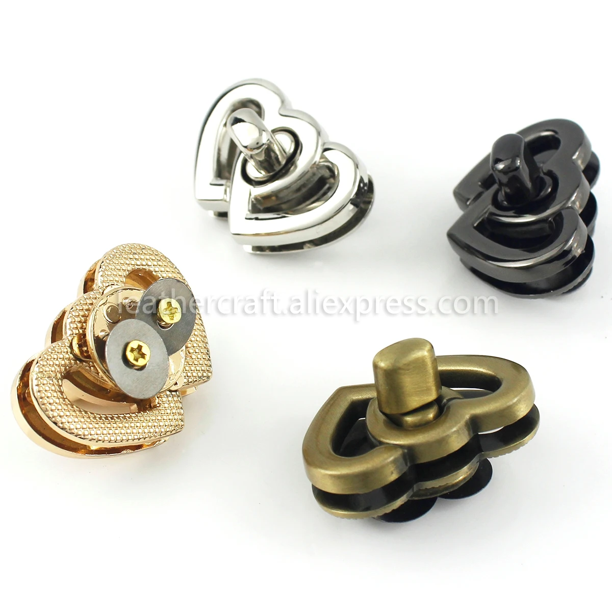 1 шт. металлическая застежка в форме сердца Пряжка женская кожаная сумка кошелек