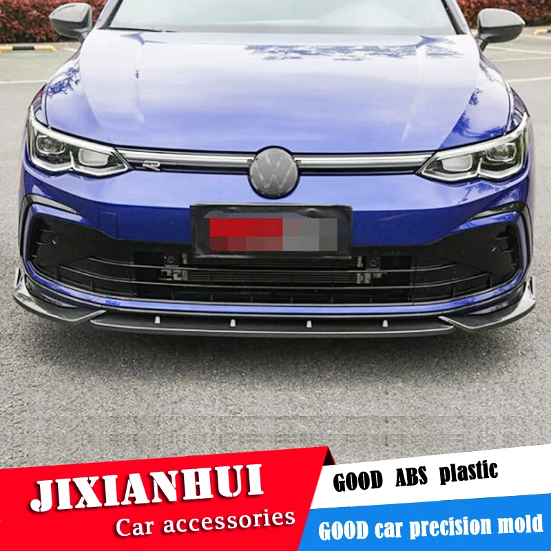 

Для VW Гольф 8 с прямой лопатой тела комплект спойлер 2020-2021 Гольф 8 GTI R D-F ABS задняя губа задний спойлер переднего бампера Диффузор протектор