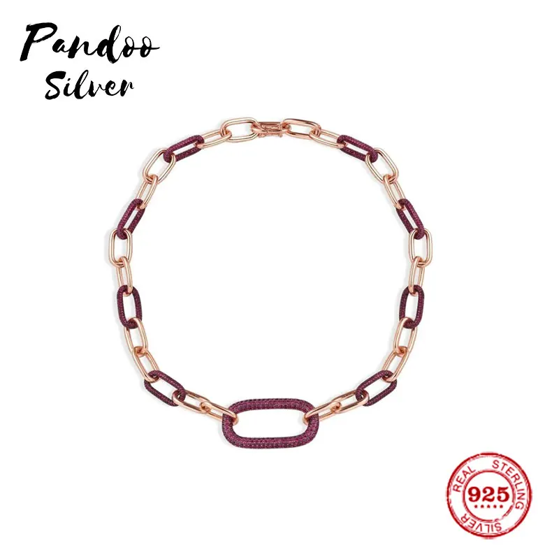 Модный шарм копия 1:1 Реплика бордовый и цепочка ожерелье Роскошные ювелирные